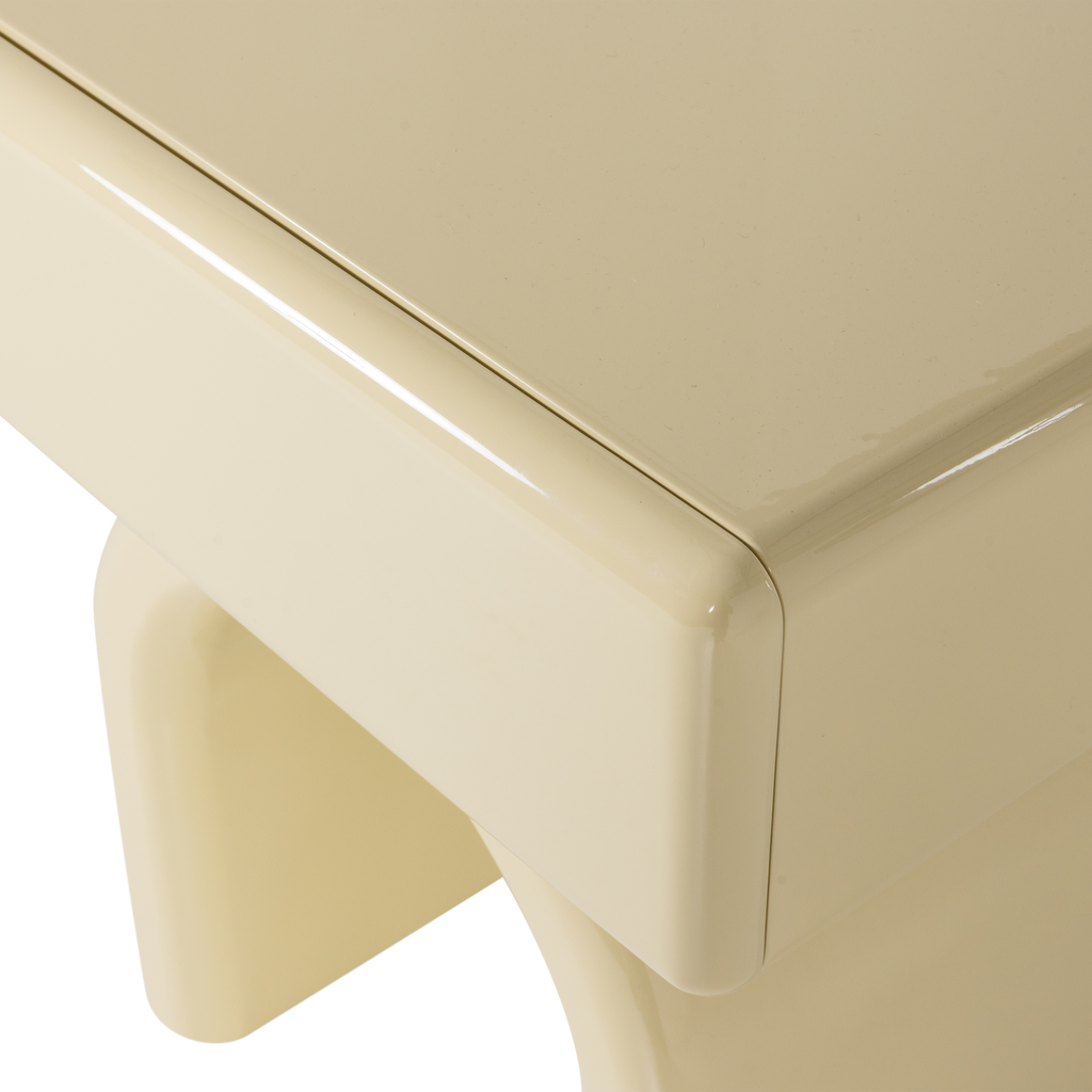 ZOREL DRESSER/NIGHT STAND WOOD HIGH GLOSS OLD PINK [fsc]