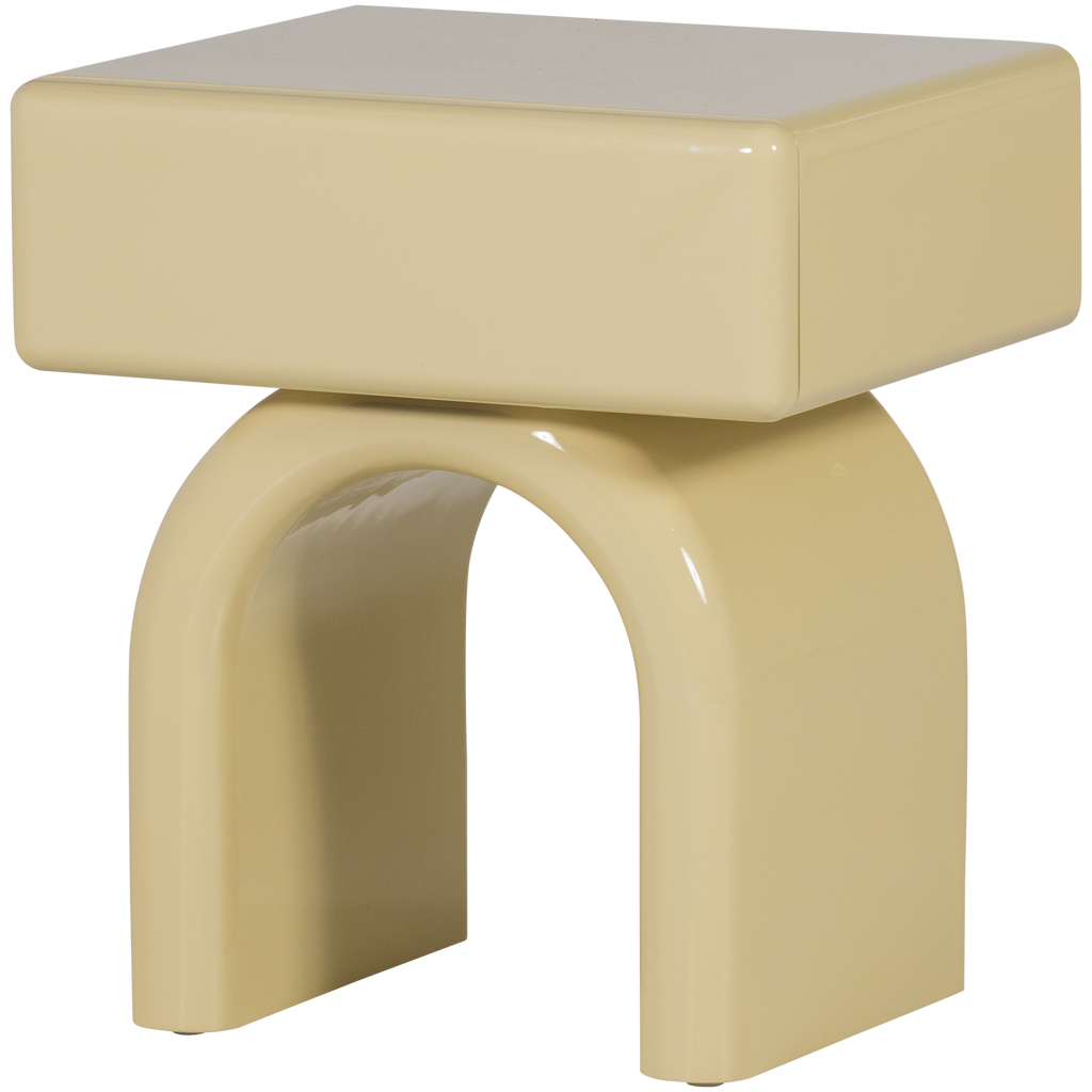 ZOREL DRESSER/NIGHT STAND WOOD HIGH GLOSS OLD PINK [fsc]