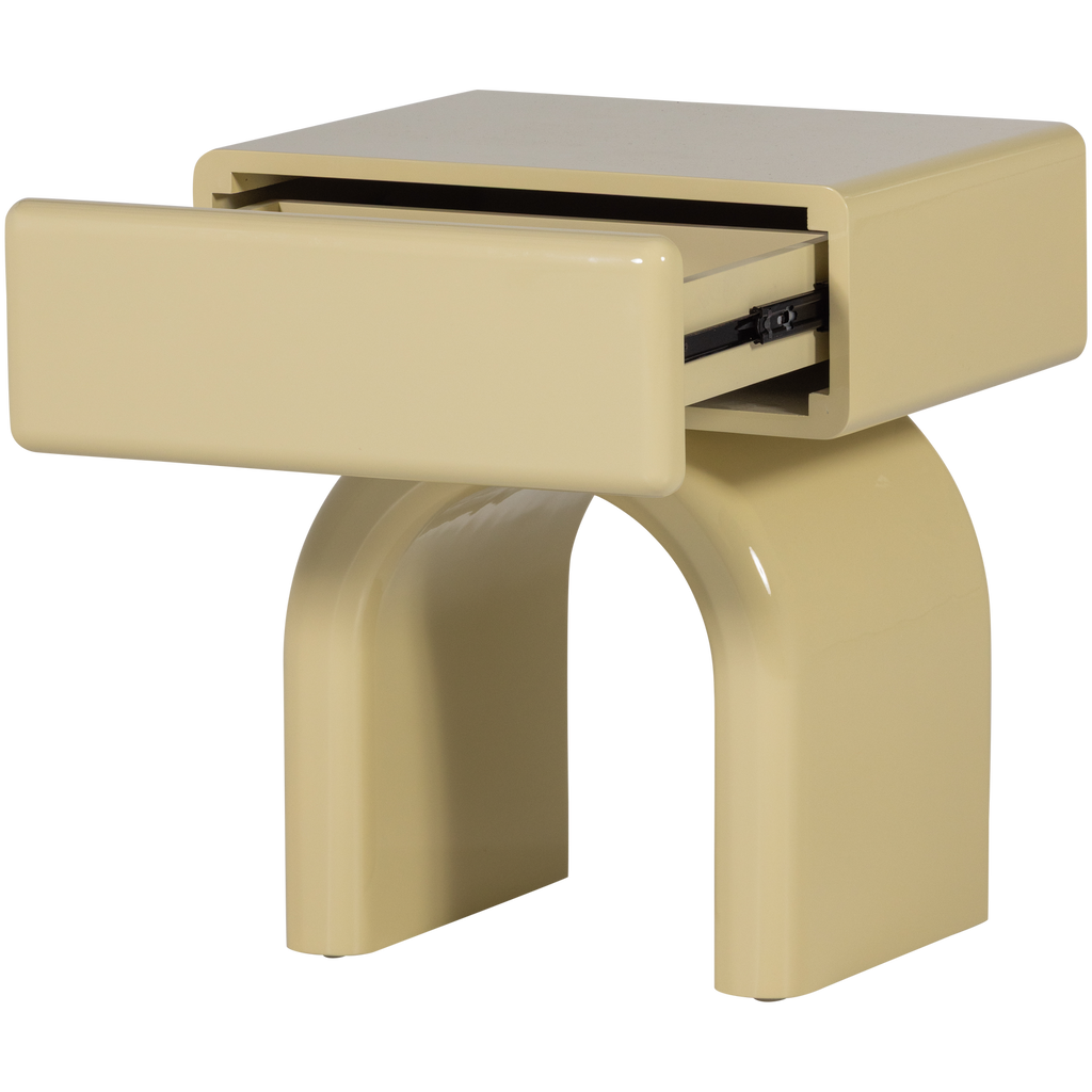 ZOREL DRESSER/NIGHT STAND WOOD HIGH GLOSS OLD PINK [fsc]