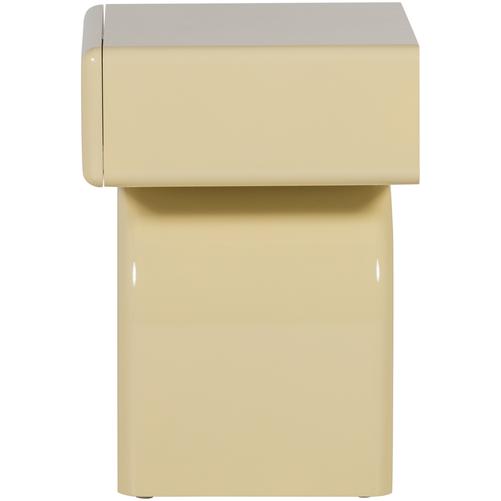 ZOREL DRESSER/NIGHT STAND WOOD HIGH GLOSS OLD PINK [fsc]