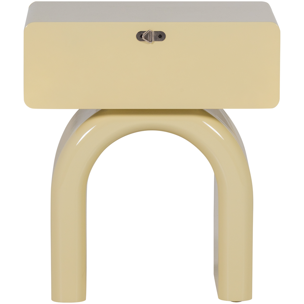 ZOREL DRESSER/NIGHT STAND WOOD HIGH GLOSS OLD PINK [fsc]