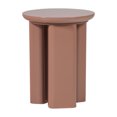 ORIVO SIDE TABLE WOOD HIGH GLOSS OLD PINK [fsc]