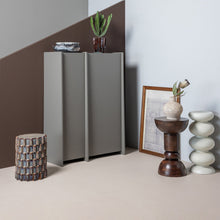 Laden Sie das Bild in den Galerie-Viewer, BROCK 2-DOORS CABINET ASH VENEER WARM GREY [fsc]