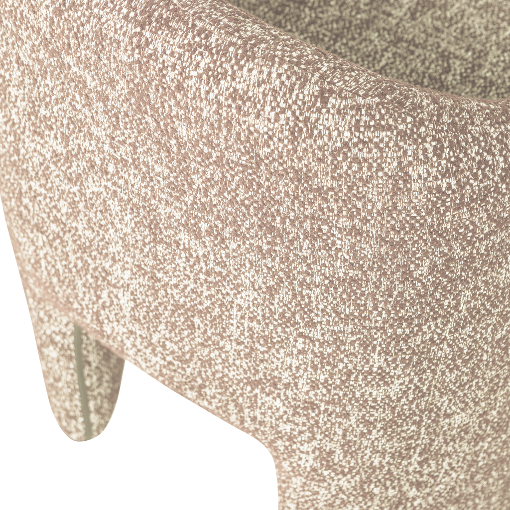 CORDO DINING CHAIR WITH WHEELS NATURAL MELANGE [fsc]