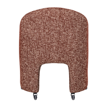 Laden Sie das Bild in den Galerie-Viewer, CORDO DINING CHAIR WITH WHEELS RUST BROWN MELANGE [fsc]