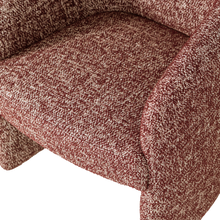 Laden Sie das Bild in den Galerie-Viewer, CORDO DINING CHAIR WITH WHEELS RUST BROWN MELANGE [fsc]