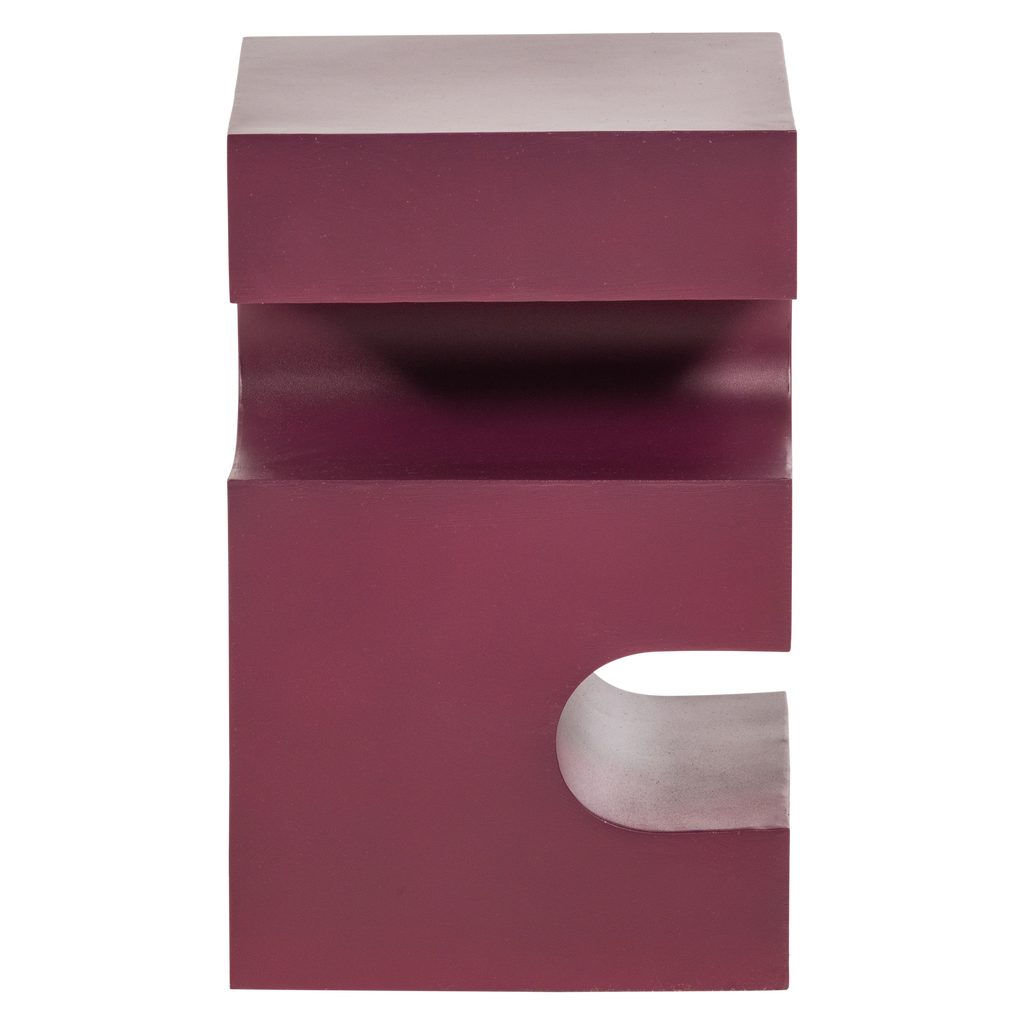 JESSA SIDE TABLE METAL PURPLE/BROWN