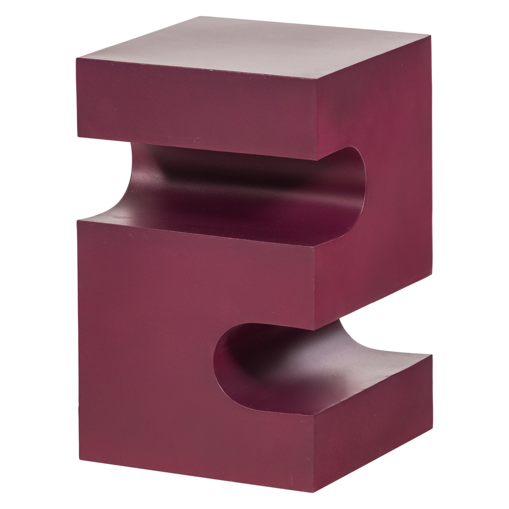 JESSA SIDE TABLE METAL PURPLE/BROWN