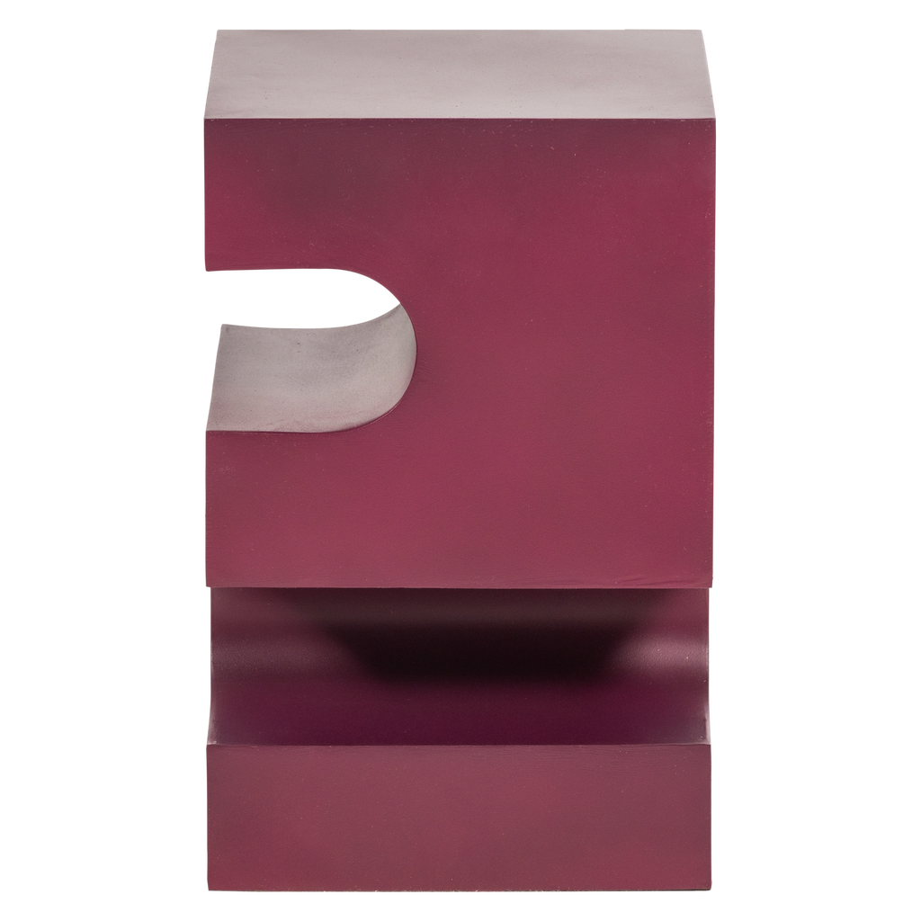 JESSA SIDE TABLE METAL PURPLE/BROWN