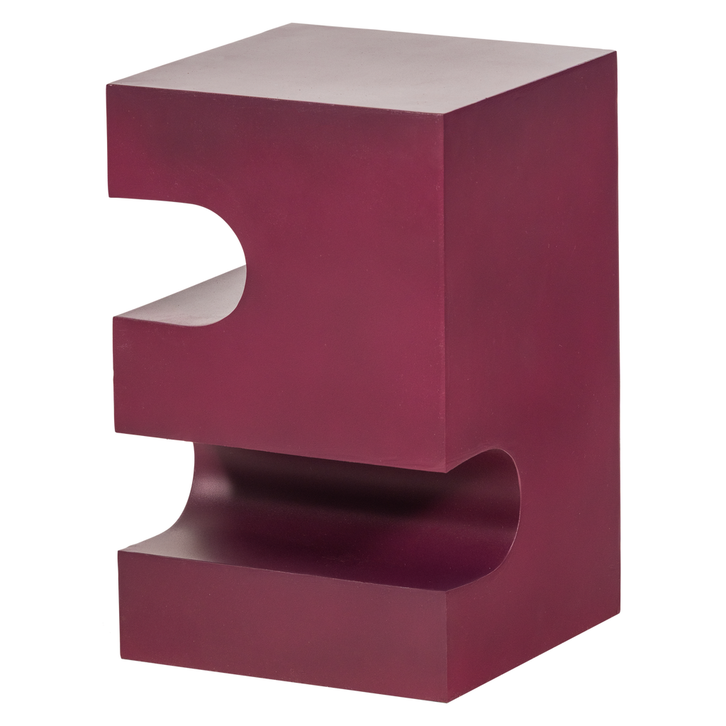 JESSA SIDE TABLE METAL PURPLE/BROWN