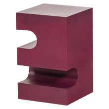 Load image into Gallery viewer, JESSA SIDE TABLE METAL PURPLE/BROWN