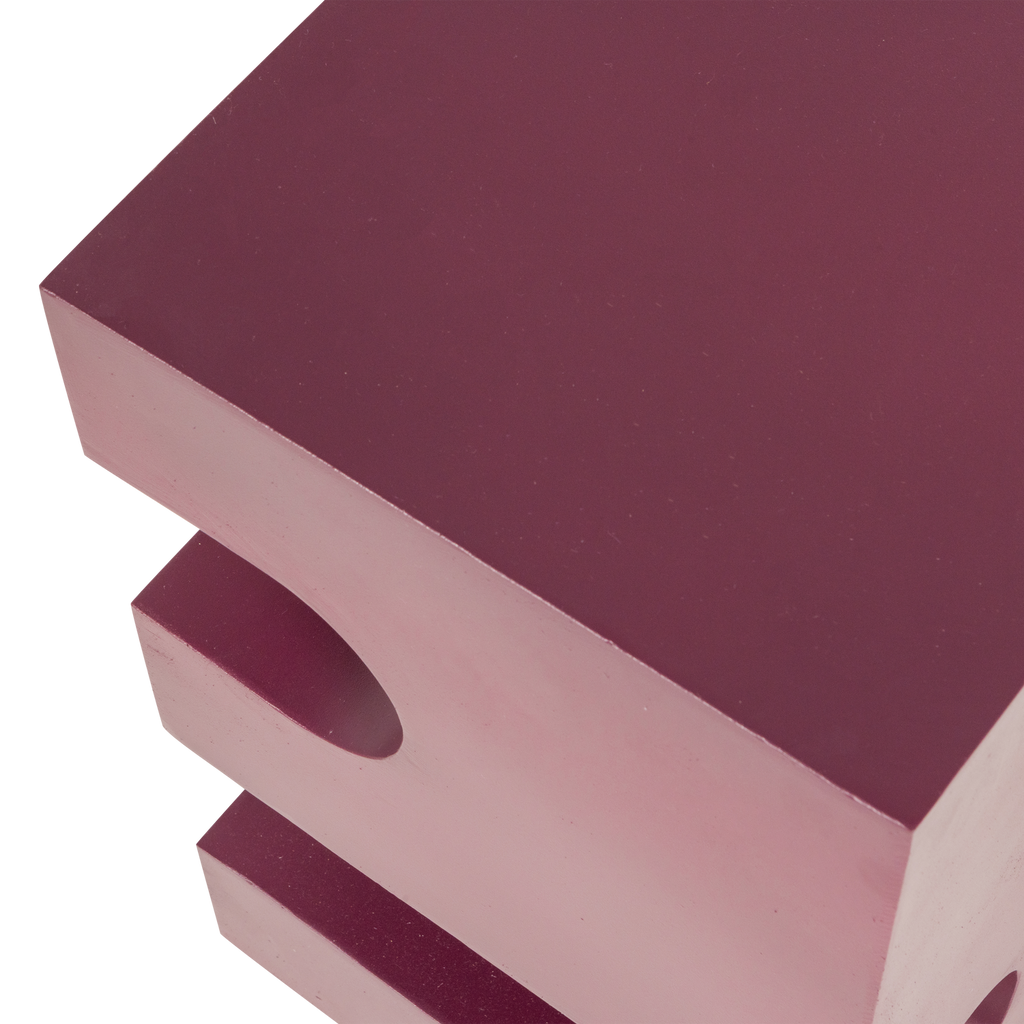 JESSA SIDE TABLE METAL PURPLE/BROWN