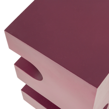 Load image into Gallery viewer, JESSA SIDE TABLE METAL PURPLE/BROWN