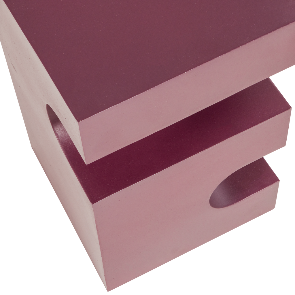 JESSA SIDE TABLE METAL PURPLE/BROWN