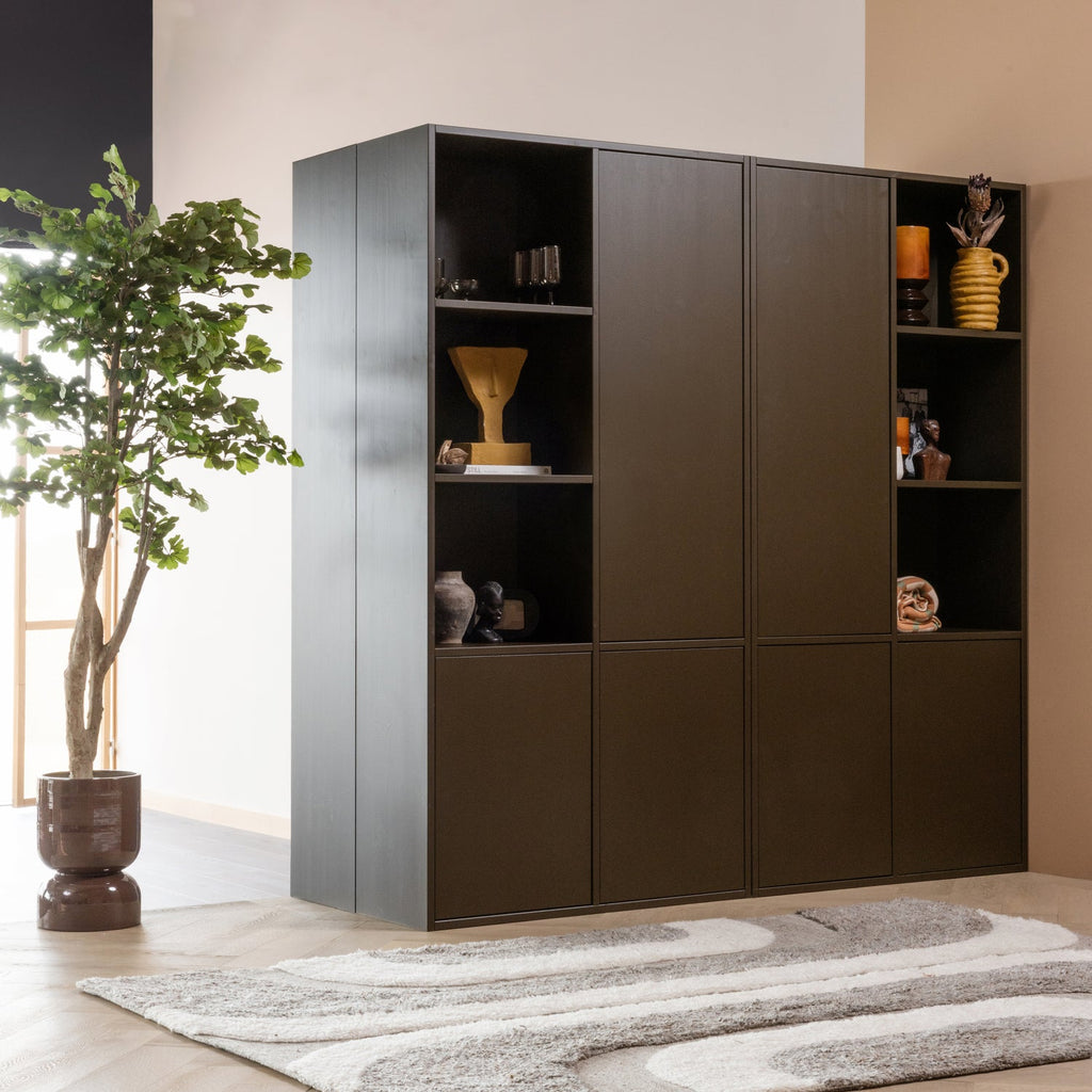 MEGGY STORAGE CABINET LEFT 108 CM PINE MID BROWN [fsc]