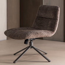 Laden Sie das Bild in den Galerie-Viewer, SOREN ADJUSTABLE SWIVEL ARMCHAIR WOOLLY BROWN