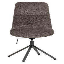 Laden Sie das Bild in den Galerie-Viewer, SOREN ADJUSTABLE SWIVEL ARMCHAIR WOOLLY BROWN
