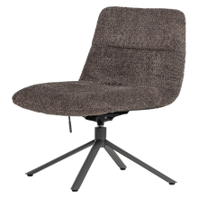 Laden Sie das Bild in den Galerie-Viewer, SOREN ADJUSTABLE SWIVEL ARMCHAIR WOOLLY BROWN