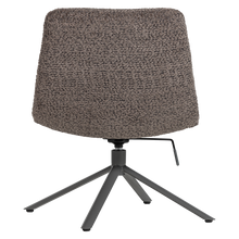 Laden Sie das Bild in den Galerie-Viewer, SOREN ADJUSTABLE SWIVEL ARMCHAIR WOOLLY BROWN