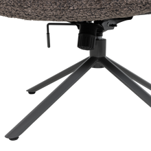 Laden Sie das Bild in den Galerie-Viewer, SOREN ADJUSTABLE SWIVEL ARMCHAIR WOOLLY BROWN