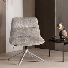 Charger l'image dans la galerie, SOREN ADJUSTABLE SWIVEL ARMCHAIR WOOLLY GREY