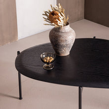 Laden Sie das Bild in den Galerie-Viewer, KOTA COFFEE TABLE 36X92X68 CM MDF/VENEER BLACK