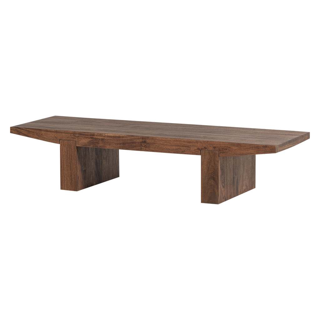 ERON COFFEE TABLE ACACIA WOOD BROWN