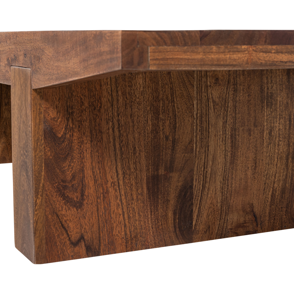 ERON COFFEE TABLE ACACIA WOOD BROWN