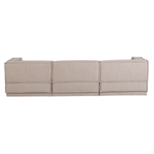 Laden Sie das Bild in den Galerie-Viewer, MANU CHAISE LONGUE SOFA LEFT COARSE CHENILLE NATURAL [fsc]
