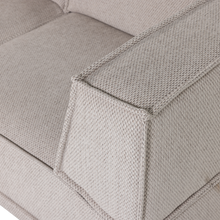 Laden Sie das Bild in den Galerie-Viewer, MANU CHAISE LONGUE SOFA LEFT COARSE CHENILLE NATURAL [fsc]