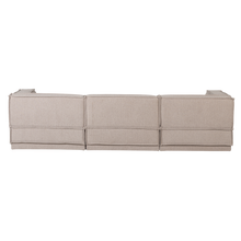 Laden Sie das Bild in den Galerie-Viewer, MANU CHAISE LONGUE SOFA RIGHT COARSE CHENILLE NATURAL [fsc]