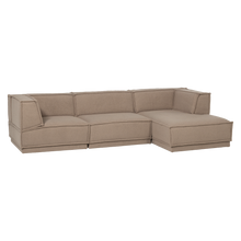 Laden Sie das Bild in den Galerie-Viewer, MANU CHAISE LONGUE SOFA RIGHT TEDDY TAUPE [fsc]