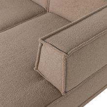 Laden Sie das Bild in den Galerie-Viewer, MANU CHAISE LONGUE SOFA RIGHT TEDDY TAUPE [fsc]