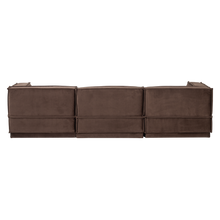 Laden Sie das Bild in den Galerie-Viewer, MANU CHAISE LONGUE SOFA RIGHTVELVET BROWN [fsc]