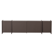 Laden Sie das Bild in den Galerie-Viewer, BROCK TV UNIT 200 CM ASH VENEER MID BROWN [fsc]