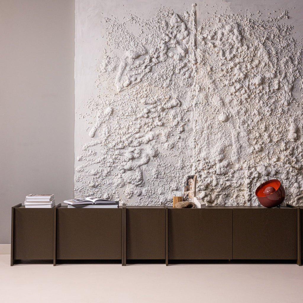 BROCK TV UNIT 102 CM ASH VENEER MID BROWN [fsc]