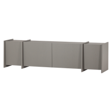 Laden Sie das Bild in den Galerie-Viewer, BROCK TV UNIT 200 CM ASH VENEER WARM GREY [fsc]