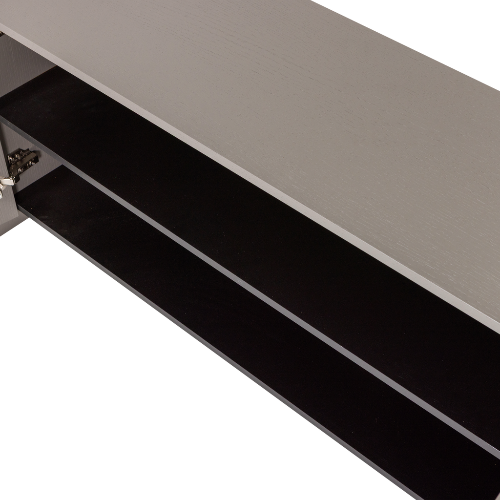 BROCK TV UNIT 200 CM ASH VENEER WARM GREY [fsc]