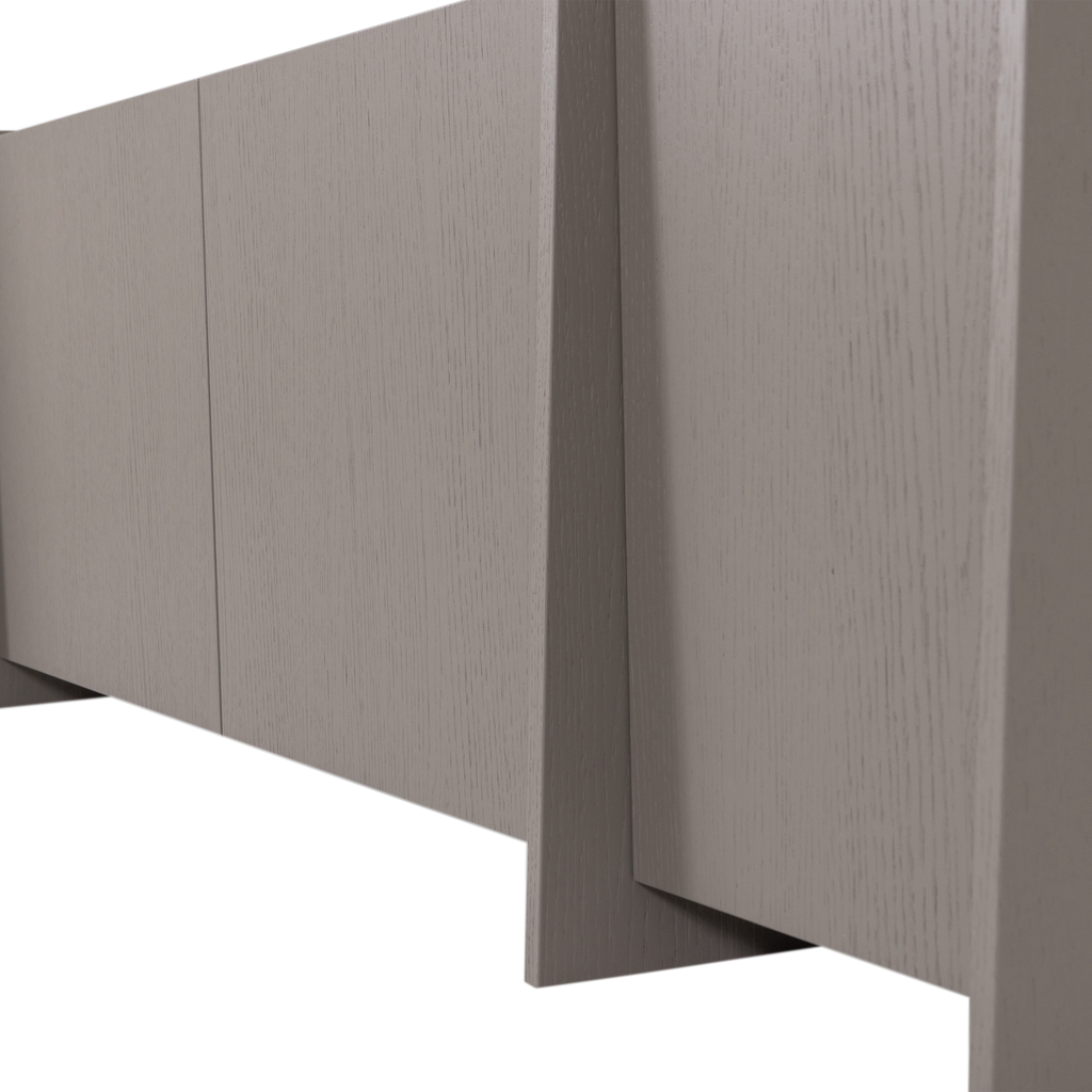 BROCK TV UNIT 200 CM ASH VENEER WARM GREY [fsc]