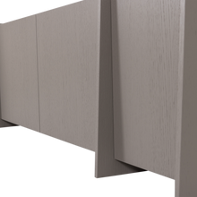 Laden Sie das Bild in den Galerie-Viewer, BROCK TV UNIT 200 CM ASH VENEER WARM GREY [fsc]
