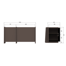 Laden Sie das Bild in den Galerie-Viewer, BROCK TV UNIT 102 CM ASH VENEER MID BROWN [fsc]