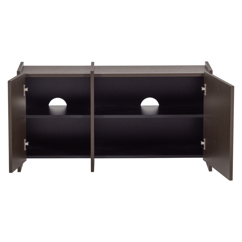 BROCK TV UNIT 102 CM ASH VENEER MID BROWN [fsc]