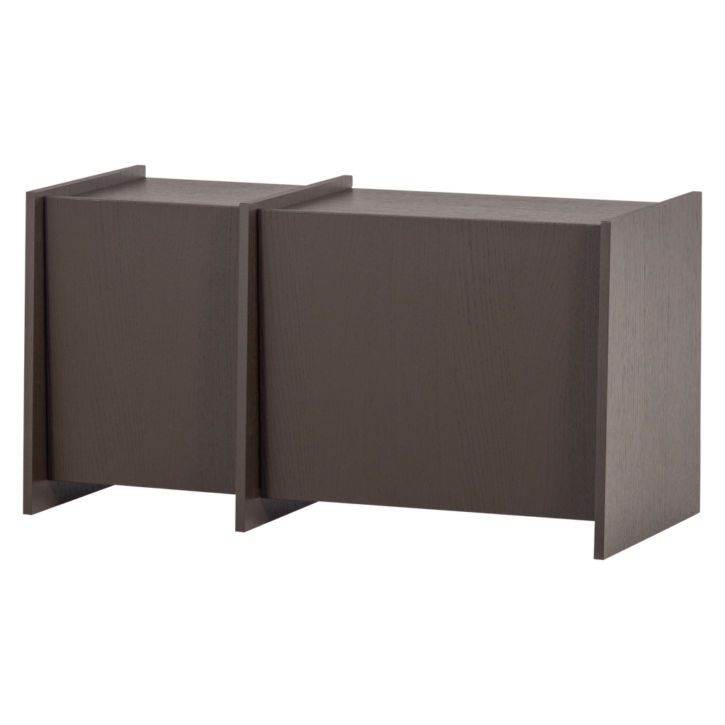 BROCK TV UNIT 102 CM ASH VENEER MID BROWN [fsc]