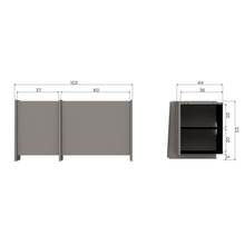 Load image into Gallery viewer, BROCK TV UNIT 102 CM ASH VENEER WARM GREY [fsc]