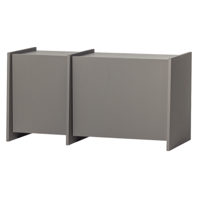 BROCK TV UNIT 102 CM ASH VENEER WARM GREY [fsc]