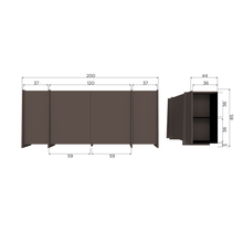 Load image into Gallery viewer, BROCK SIDEBOARD 200 CM ASH VENEER MID BROWN [fsc]