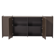 Load image into Gallery viewer, BROCK SIDEBOARD 200 CM ASH VENEER MID BROWN [fsc]