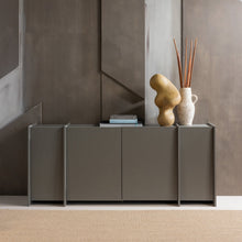 Laden Sie das Bild in den Galerie-Viewer, BROCK SIDEBOARD 200 CM ASH VENEER WARM GREY [fsc]