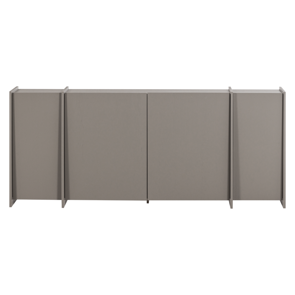 BROCK SIDEBOARD 200 CM ASH VENEER WARM GREY [fsc]