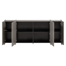 Laden Sie das Bild in den Galerie-Viewer, BROCK SIDEBOARD 200 CM ASH VENEER WARM GREY [fsc]